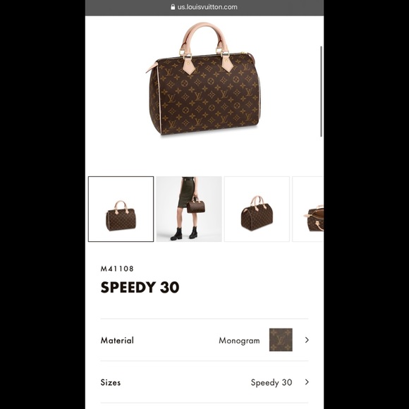 AUTHENTIC Louis Vuitton Monogram Speedy 30 - Picture 16 of 16